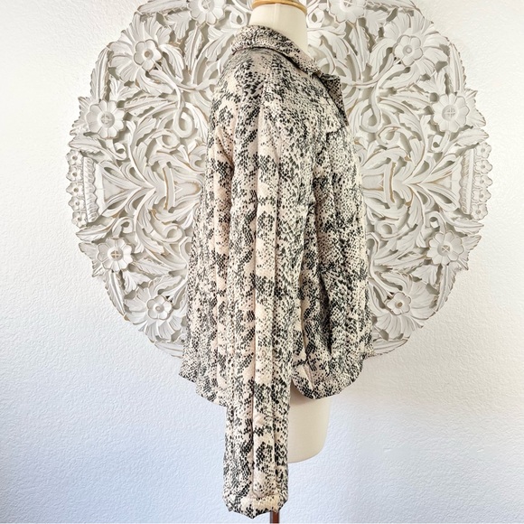 {ATM} Snake Print Boxy Down Puffer Jacket, Size XS - Picture 9 of 14